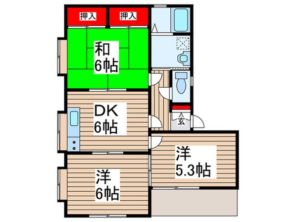 ハイツアネシスⅢの物件間取画像